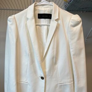 Zara White Blazer